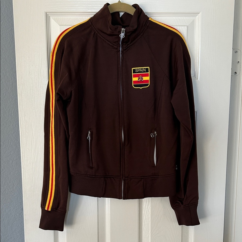 Brown Spain‎ Track Jacket with Stripes